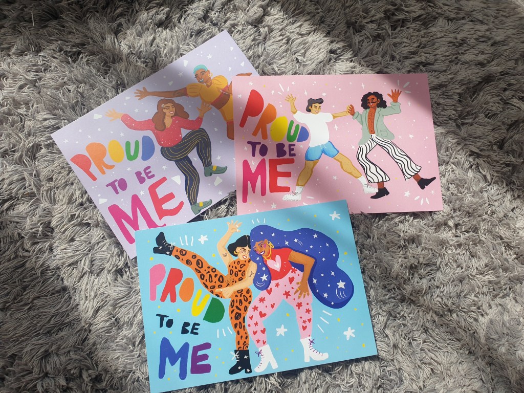 a group of diverse postcards by independent business Cards Inclusive